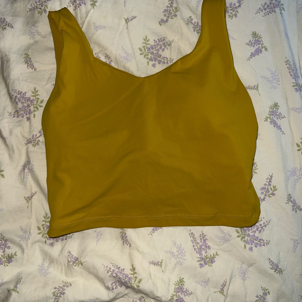 Mustard Yellow Iwa Company Sports Bra